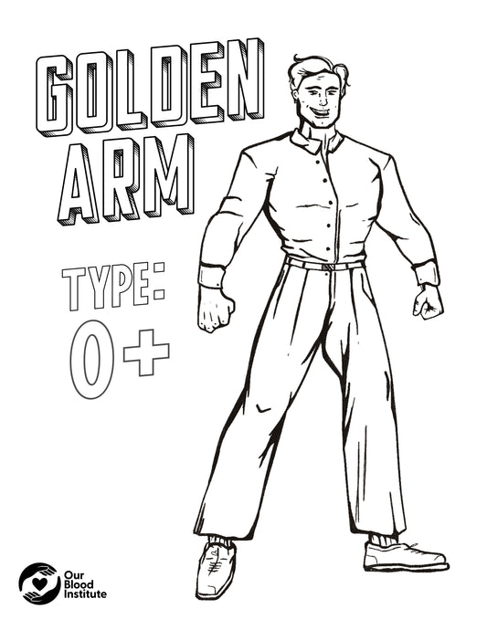 O+ Hero Coloring Sheet