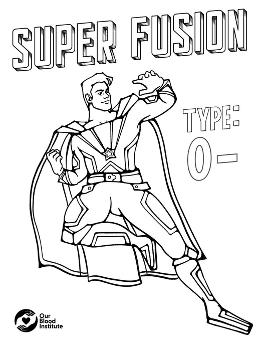 O- Hero Coloring Sheet