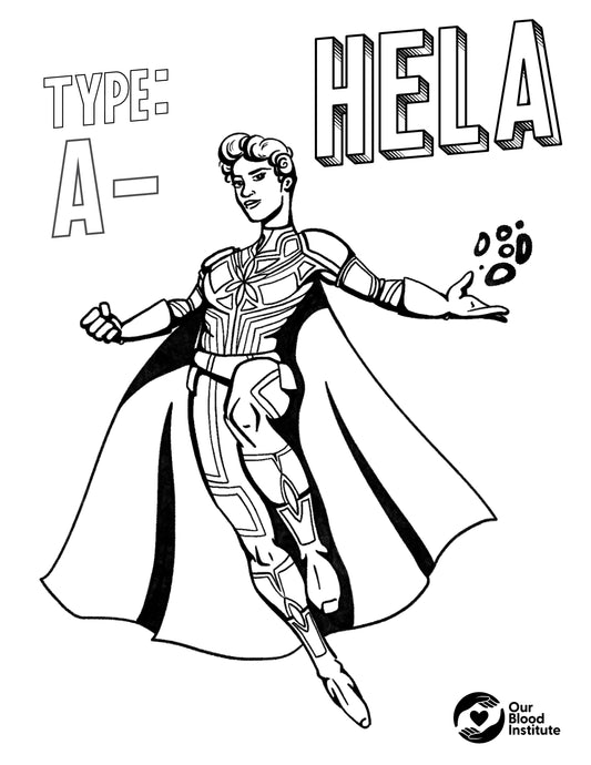 A- Hero Coloring Sheet
