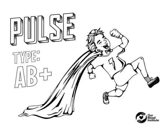 AB+ Hero Coloring Sheet