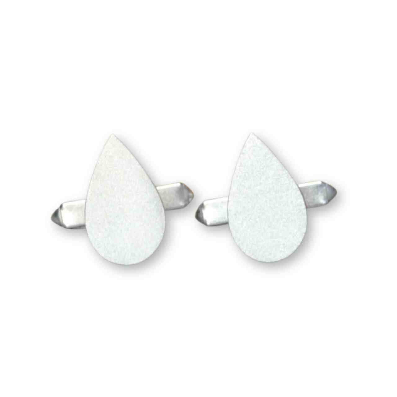 Sterling Silver Blood Drop Cufflinks