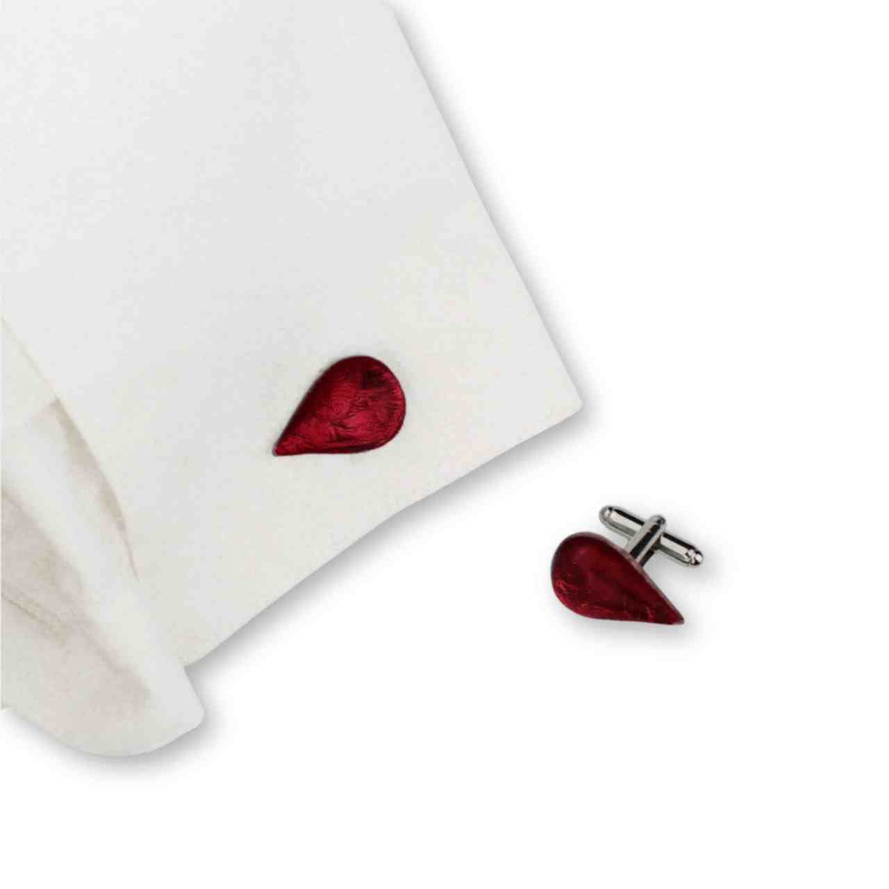 Red Blood Drop Cufflinks