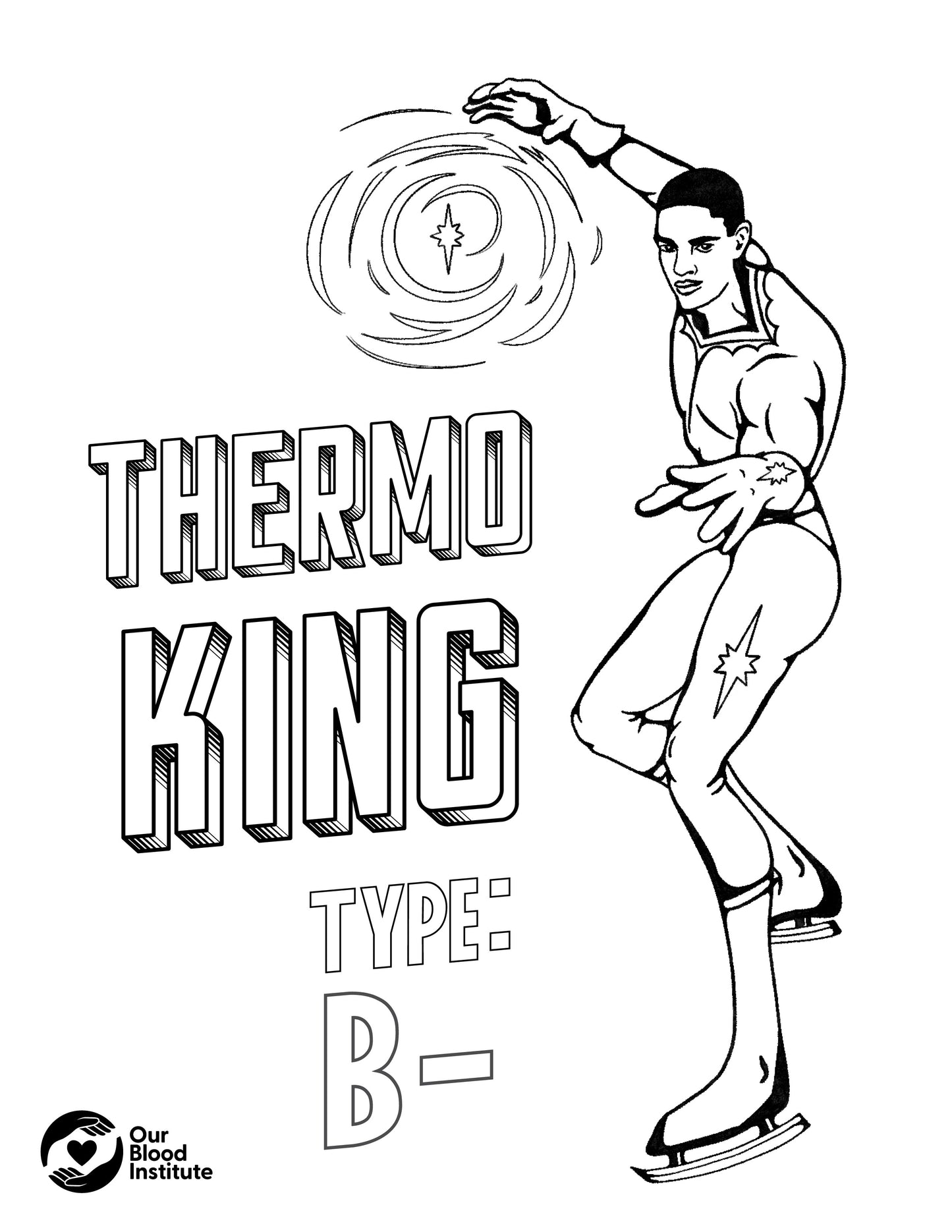 B- Hero Coloring Sheet
