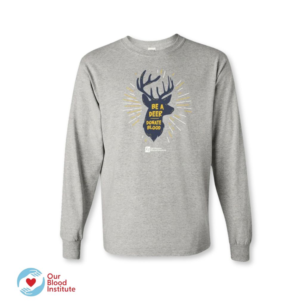 be a deer donate blood grey t-shirt