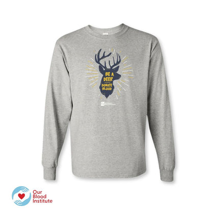 be a deer donate blood grey t-shirt