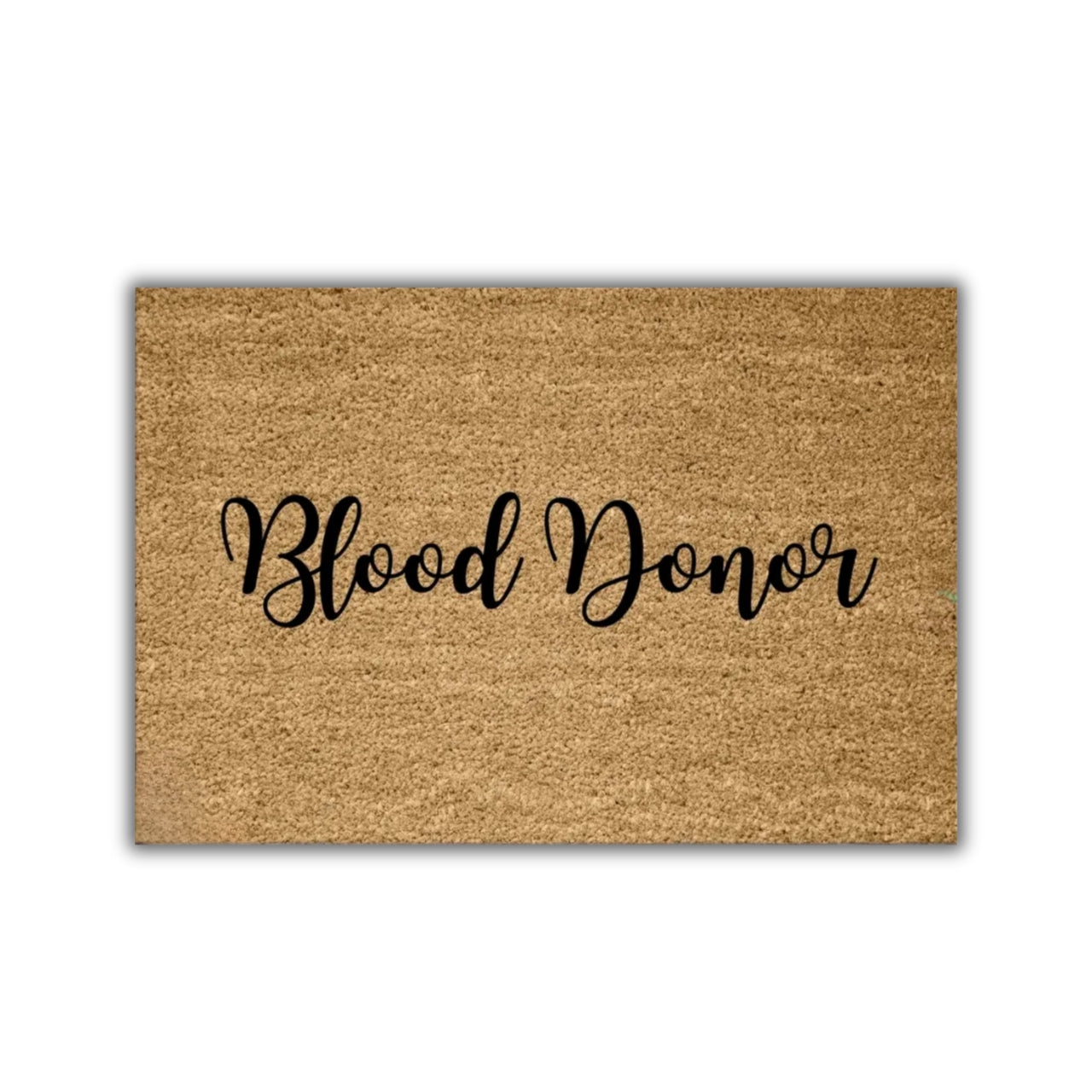 blood donor doormat