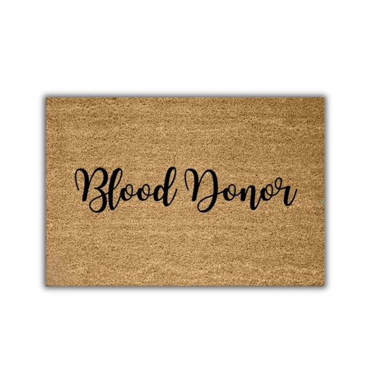 blood donor doormat