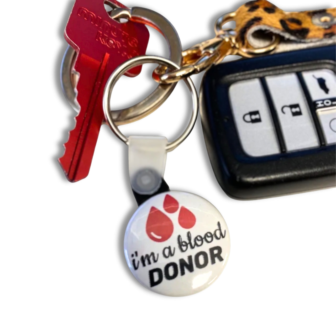 blood donor keychain 