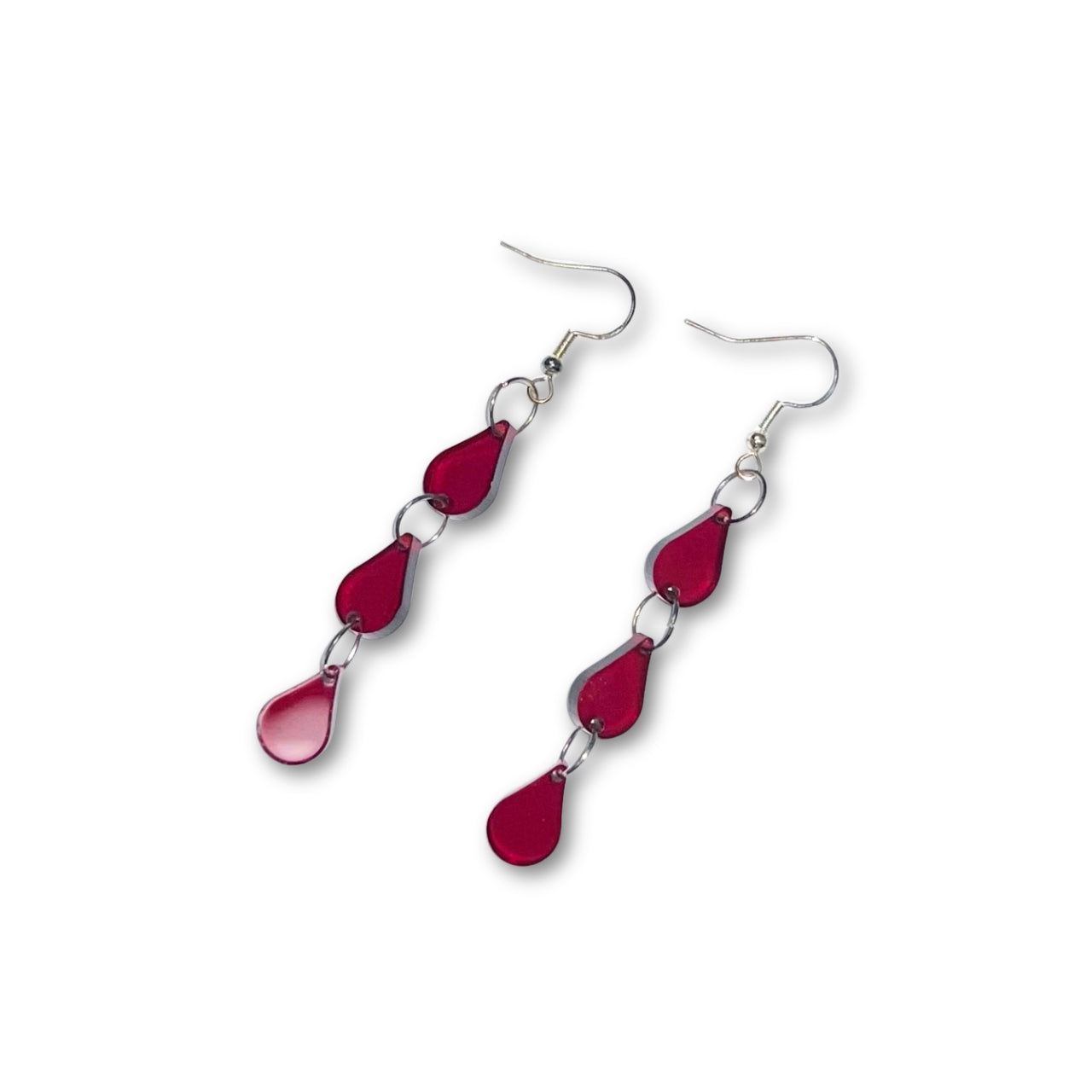 blood drop earrings 