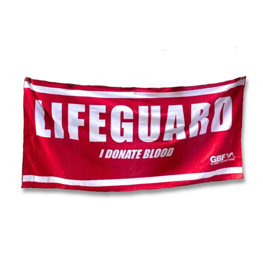 donate blood beach towel