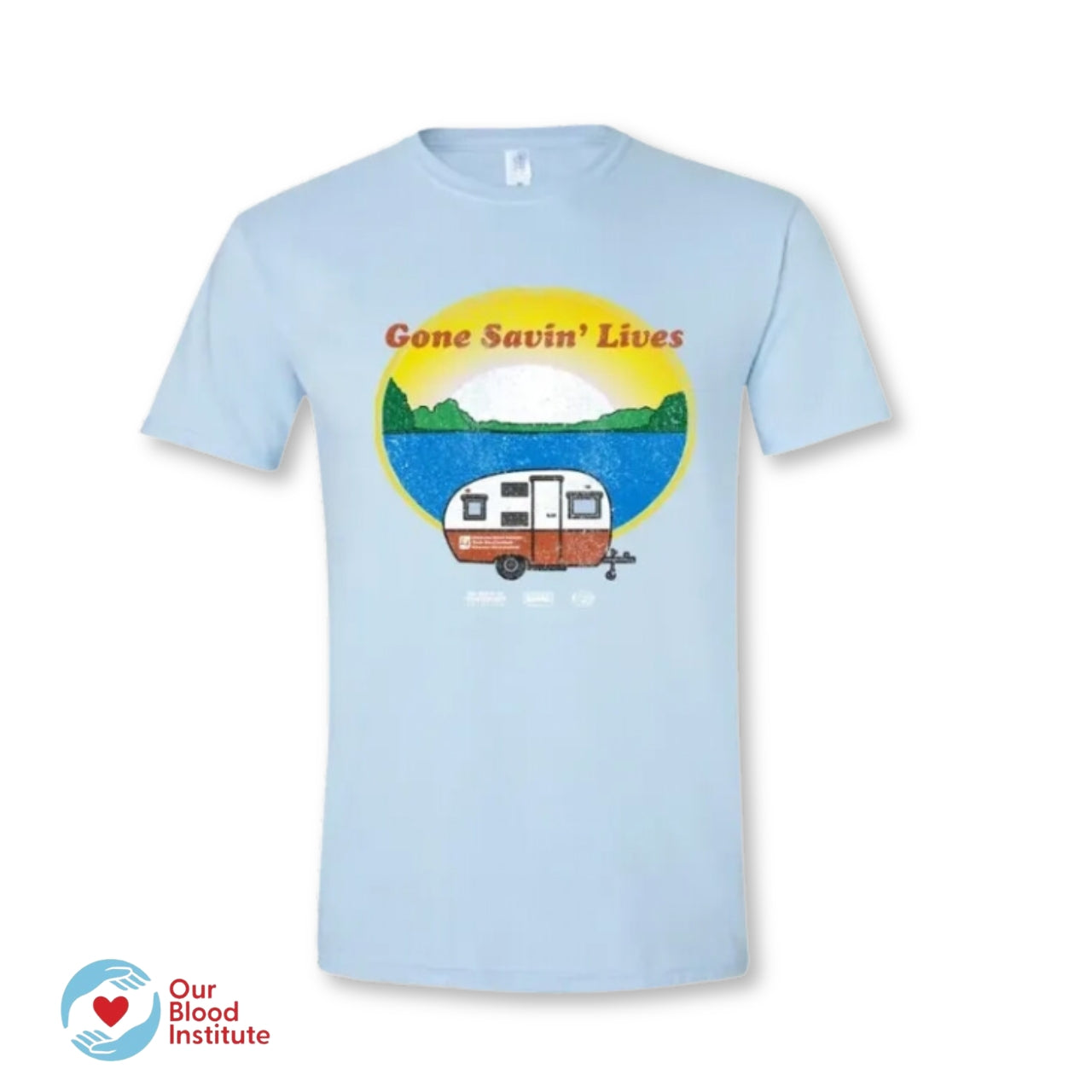 savin lives blue t-shirt